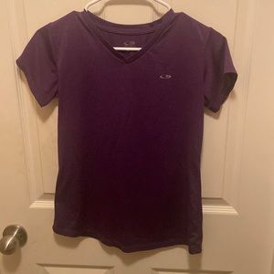 Purple dri fit v neck